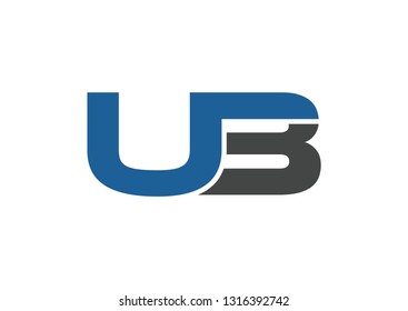 Letter UB logo design vector