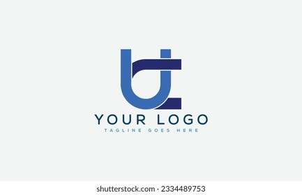 Ilustración vectorial de la plantilla de diseño del logotipo UC de la letra.