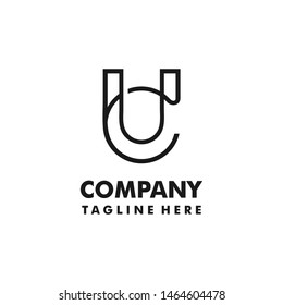 Letter UC Monogram Logo Design