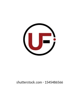 Letter UF Circular Creative Business Logo