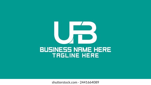 Letter UFB Logo design editable vector file