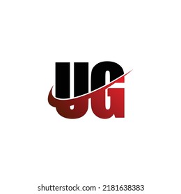 Letra UG simple vector de diseño de logotipo