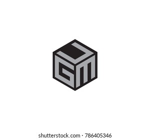 Letter UGM logo. Three letter icon