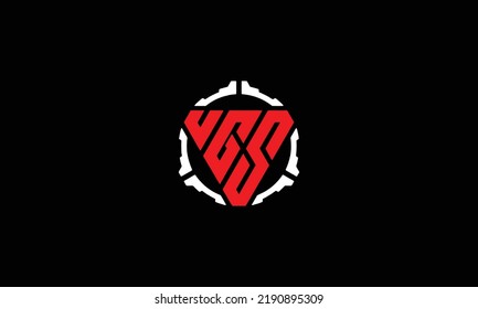Letter UGS U U G S logo design initials vector logotype monogram template