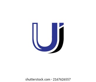 Letter UJ Logo Design Idee Konzept Vektorsymbol Illustration.