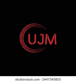 Letter UJM creative logo design vector