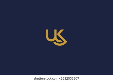letter uk logo icon design template with vector inspiration logo