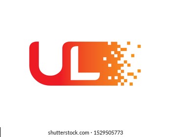 Letter UL logo or symbol template design