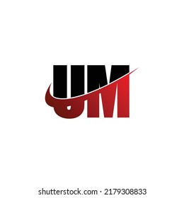 Brief-UM-Logo-Design-Vektorgrafik