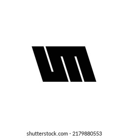 Brief-UM-Logo-Design-Vektorgrafik