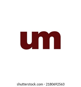 Brief-UM-Logo-Design-Vektorgrafik