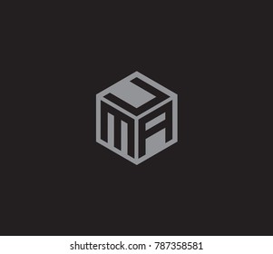 Letter UMA logo. hexagon logo