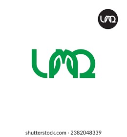 Diseño de logotipo de monograma UMQ Carta