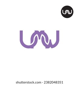 Letter UMW Monogram Logo Design