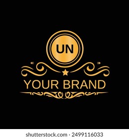 Letter UN logo design template for your company