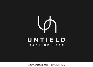Letter UN logo design vector illustration. Letter UN suitable for business finance and management company logos.