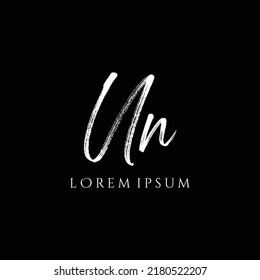 Letter UN luxury logo design vector