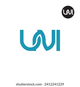 Letter UNI Monogram Logo Design