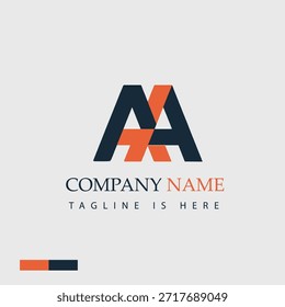 Letter A unique logo design