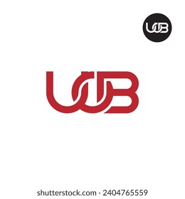 Letter UOB Monogram Logo Design