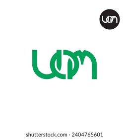 Letter UOM Monogram Logo Design