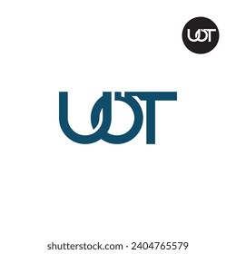 Logo-Design des Briefes UOT Monogram