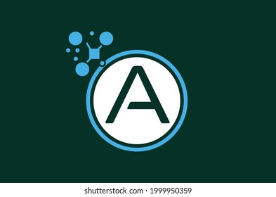 A letter update creative logo design