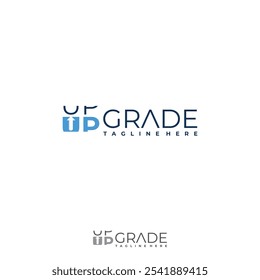 Letter Upgrade logo simple modern concept for your company. Vector illustration