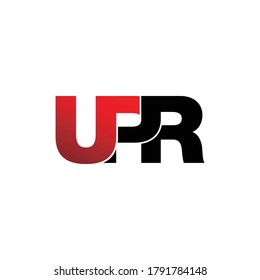 Letter UPR monogram logo design vector
