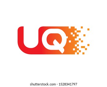 Letter UQ logo or symbol template design