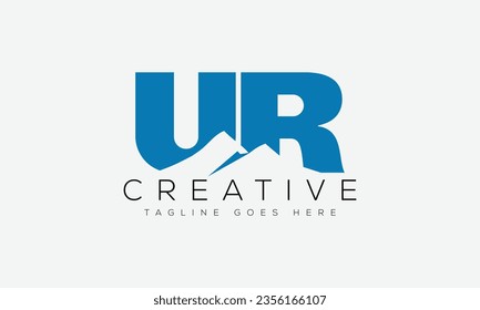 Letter UR logo design template vector illustration.