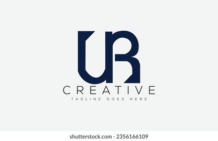 Letter UR logo design template vector illustration.
