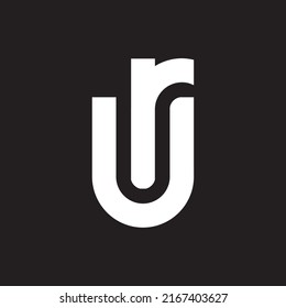 letter ur logo template design  Vector ur letter  logo design template inspiration vector image