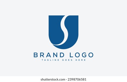 letter US logo design vector template design for brand.