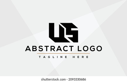 Brief-US-Logo, unser Logo-Symbol, Vektorgrafik für Unternehmen