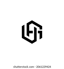abstracción del logotipo vectorial hg