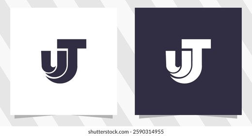 letter ut tu logo design vector