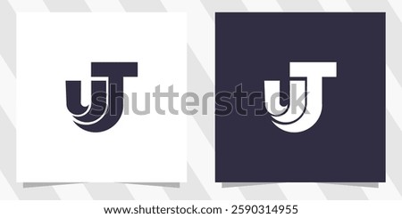 letter ut tu logo design vector