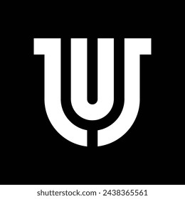 letter uu creative logo vector