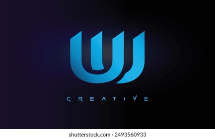 Letter UU logo design creative custom clean two alphabet logo
