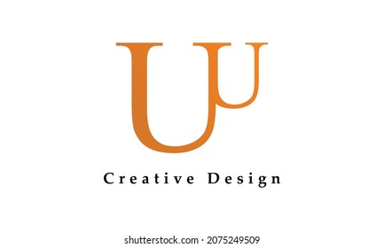 Letter UU logo icon design template elements