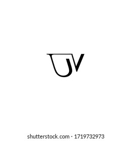 Letter UV New Logo Vecctor