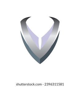 letter v abstract alphabet logo