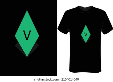 Letter V abstract design | unisex t-shirt design, this design for print-on-demand t-shirt printing businesses and to upload online stores as well. It's 100% royalty free.100% editable Eps 10 format. 