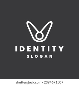 Letter v Abstrakte Logo Design Template Element Vektorgrafik.