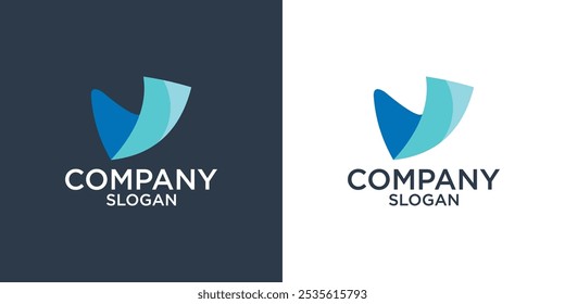 letter v abstract monogram logo design vector
