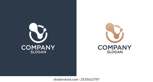 letter v abstract monogram logo design vector