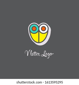 letter V alphabet bold comic colorful design in grey background