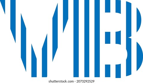 logotipo de letra v y b con línea vertical 