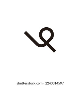 Letter V balloon geometric symbol simple logo vector
